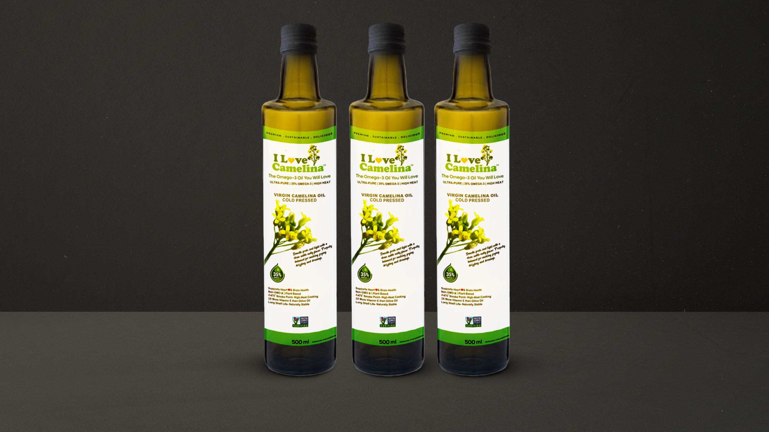 I Love Camelina™ Virgin Camelina Oil 1 Liter(33.8 fl oz)